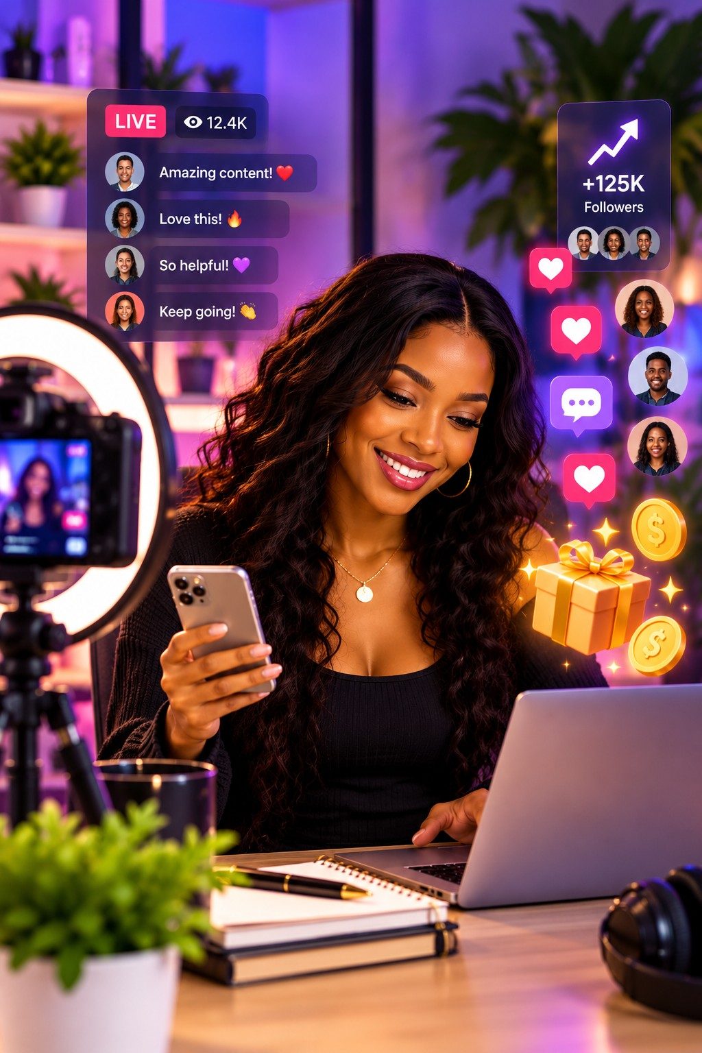 Home carinaspage audience monetization portrait compressed